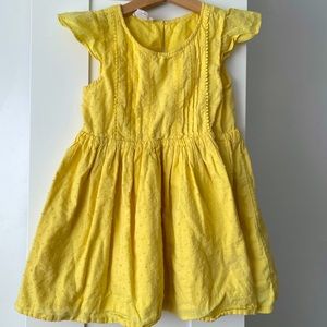 Yellow Summer Dress Girl Size M